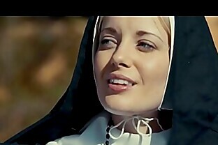 Horny Lesbian Nun Rubbing